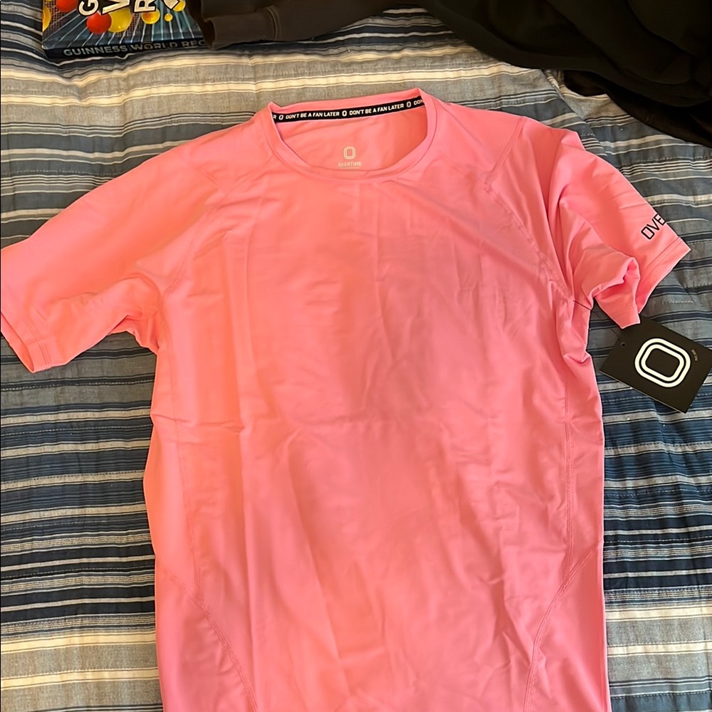 Overtime Men's Pink Compression Shirt